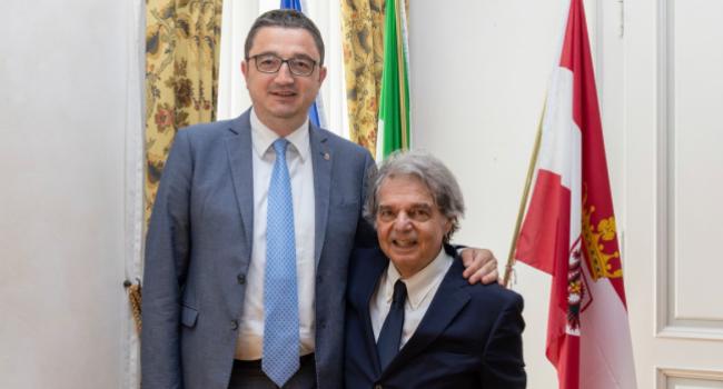 Foto del ministro Brunetta col presidente della Provincia autonoma di Trento